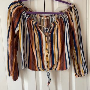 Striped Off-the-Shoulder Top